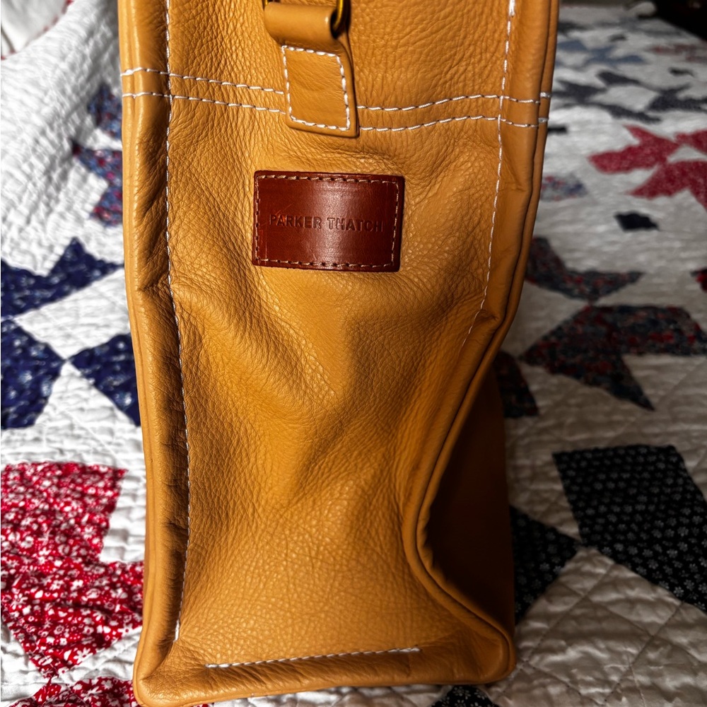 Parker Thatch Medium Mimi in leather (Butterscotch color) - Picture 14 of 17